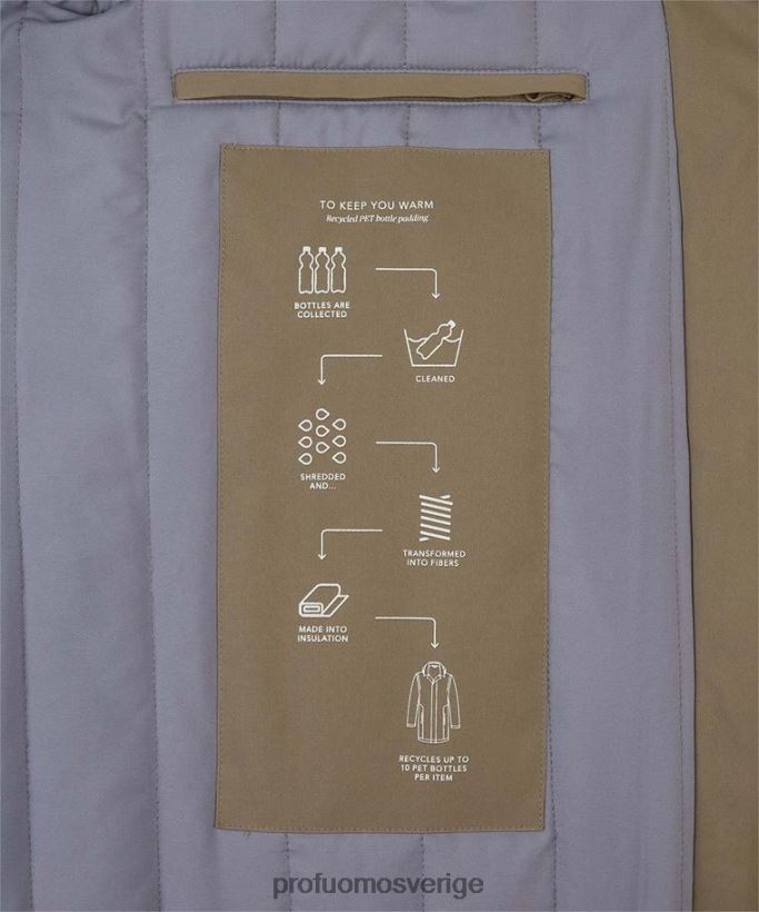 Kläder se Profuomo män magnet regnkappa taupe N8XR4395