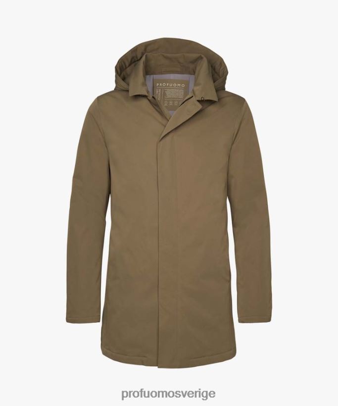 Kläder se Profuomo män magnet regnkappa taupe N8XR4395