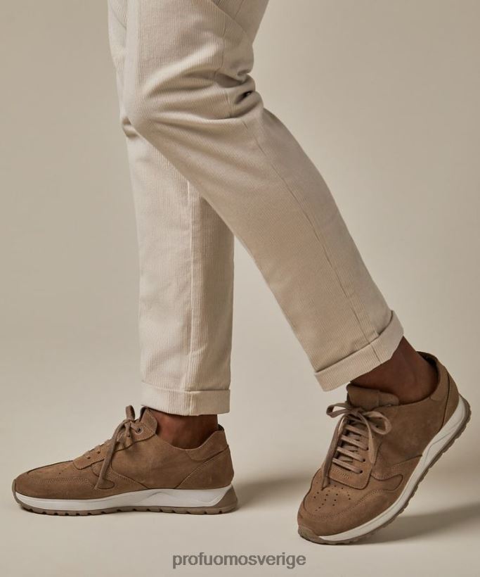 skor se Profuomo män mocka löpare beige N8XR4431