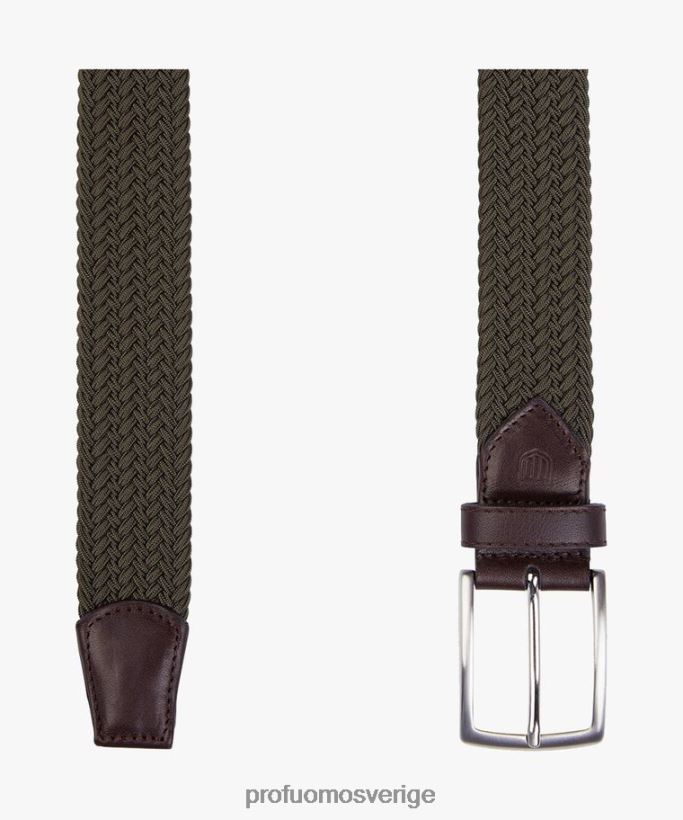 Tillbehör se Profuomo män elastiskt bälte grön N8XR4528