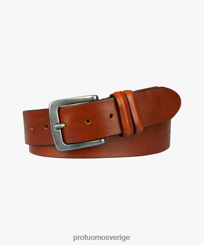 Tillbehör se Profuomo män jeans läderbälte cognac N8XR4525