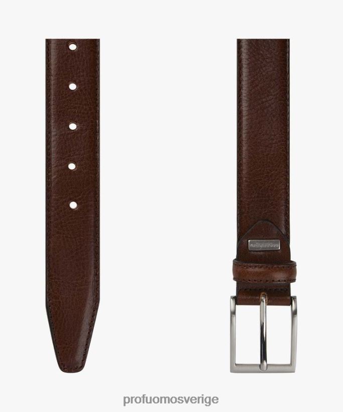 Tillbehör se Profuomo män kalvskinnsbälte brun N8XR4517