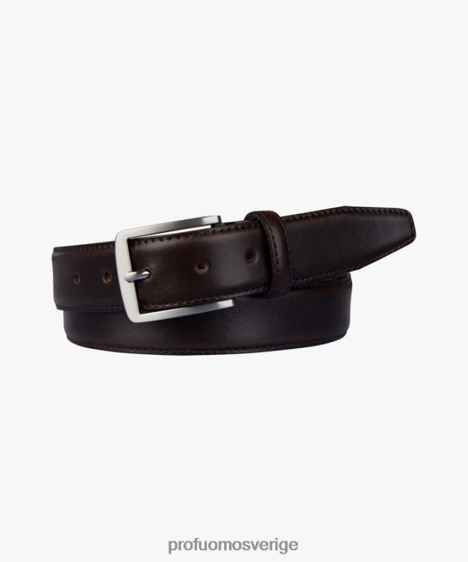Tillbehör se Profuomo män läderbälte brun N8XR4541