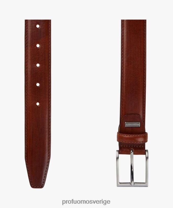 Tillbehör se Profuomo män läderbälte cognac N8XR4514