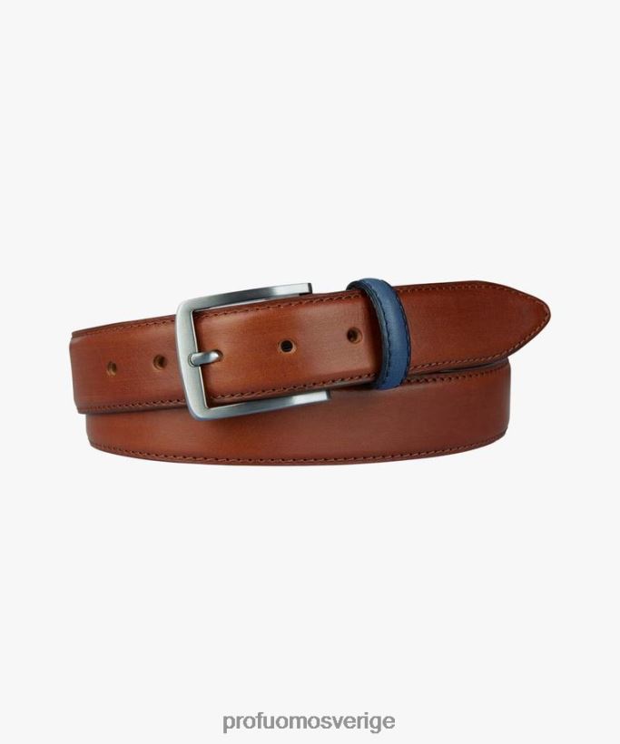 Tillbehör se Profuomo män läderbälte cognac N8XR4551