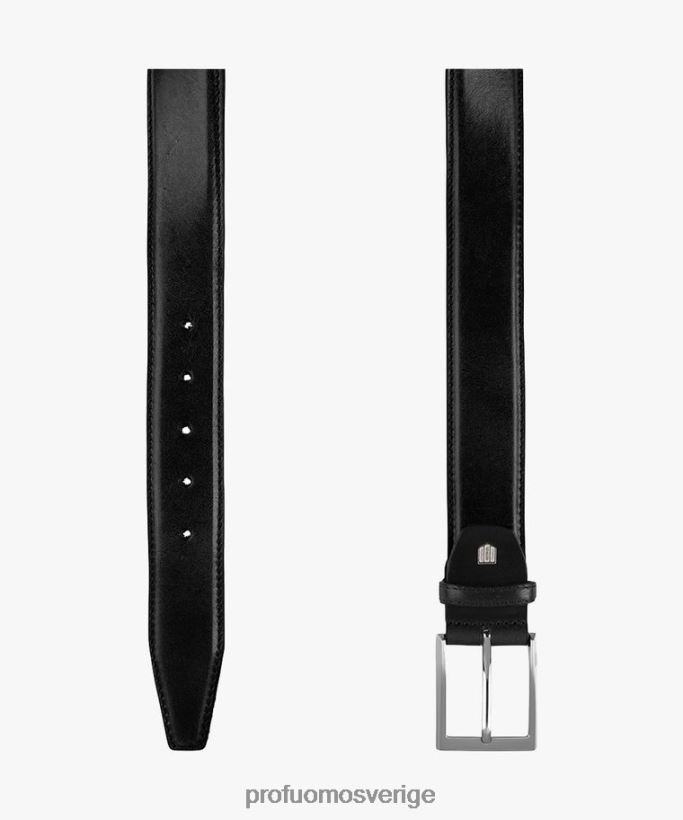 Tillbehör se Profuomo män läderbälte svart N8XR4492