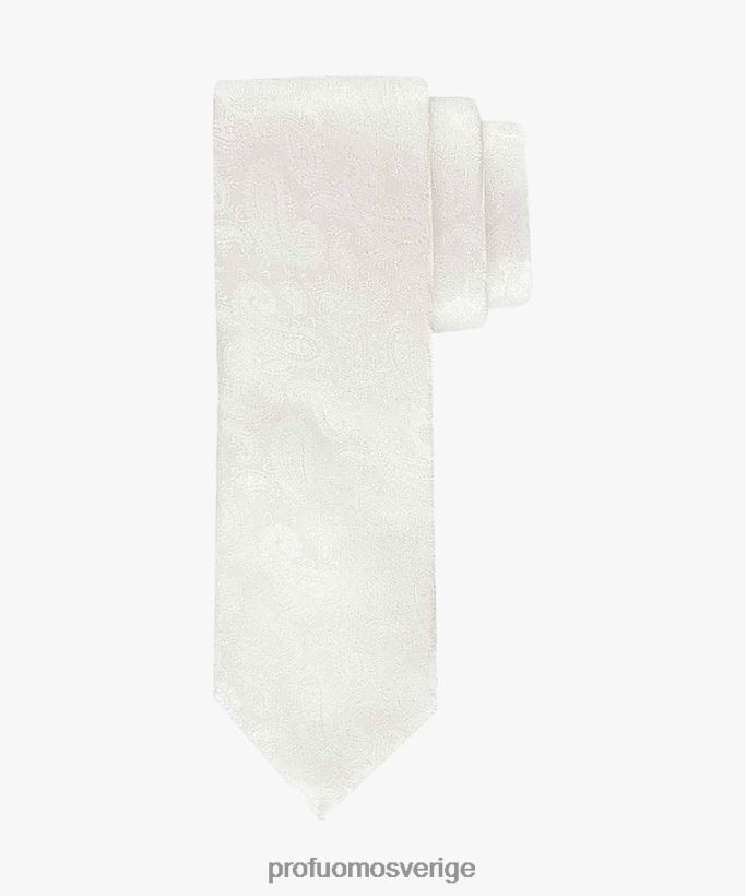 Tillbehör se Profuomo män bröllopsslips i siden off-white N8XR4561