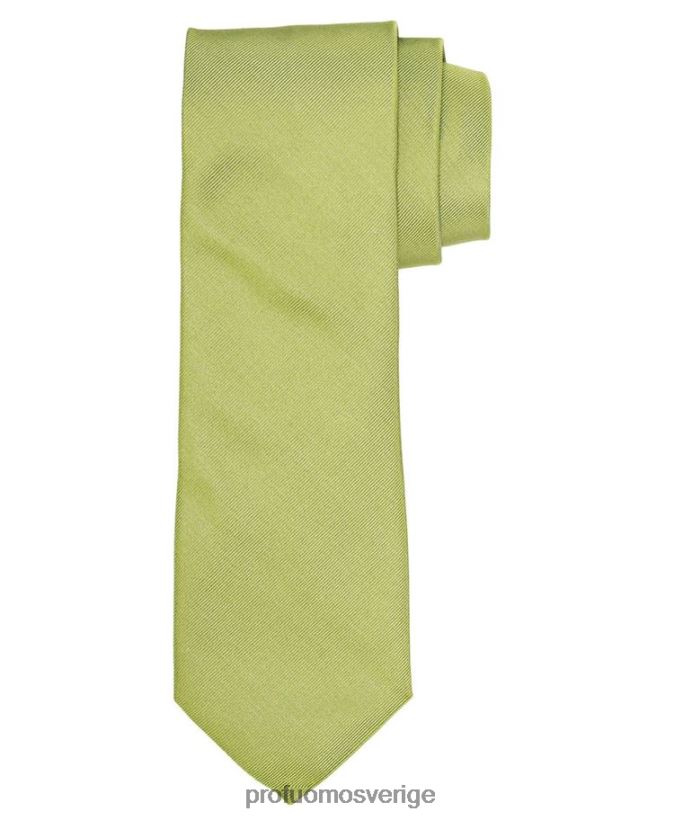 Tillbehör se Profuomo män lime ribs siden slips grön N8XR4567