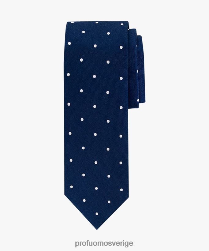 Tillbehör se Profuomo män prickig sidenslips Marin N8XR4593