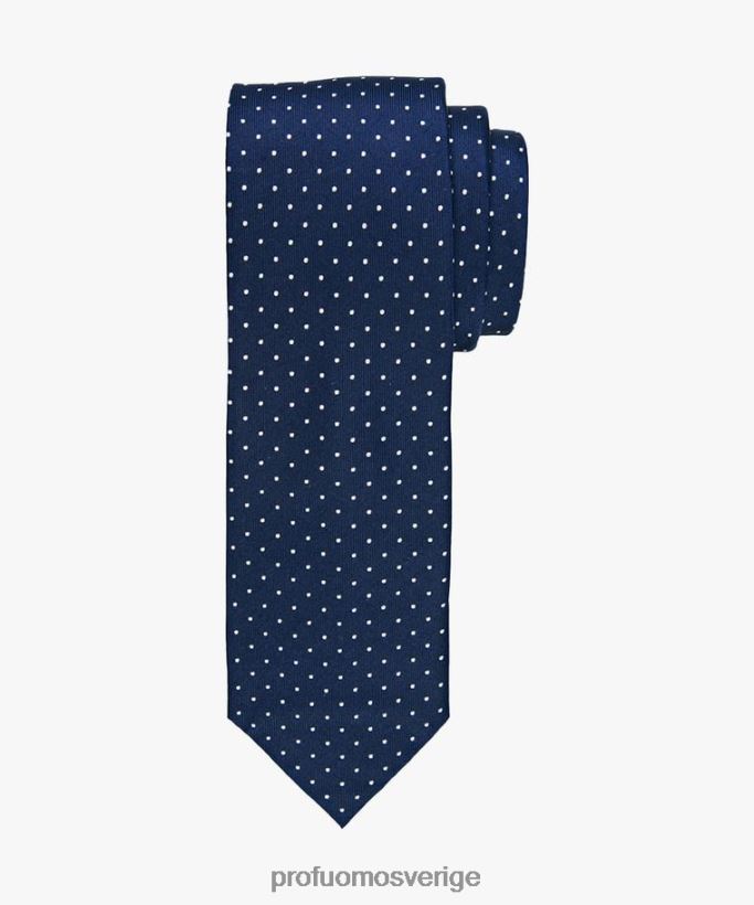 Tillbehör se Profuomo män prickig sidenslips Marin N8XR4616