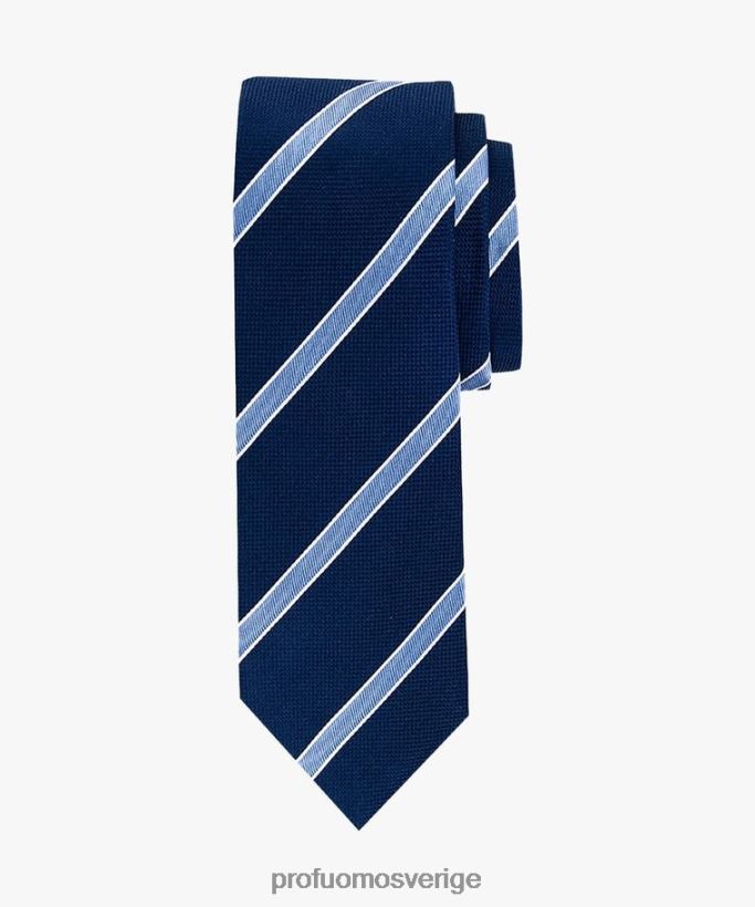 Tillbehör se Profuomo män randig sidenslips Marin N8XR4510