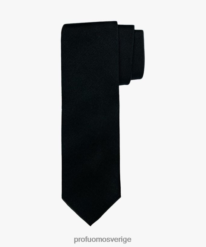 Tillbehör se Profuomo män rejäl sidenslips svart N8XR4512