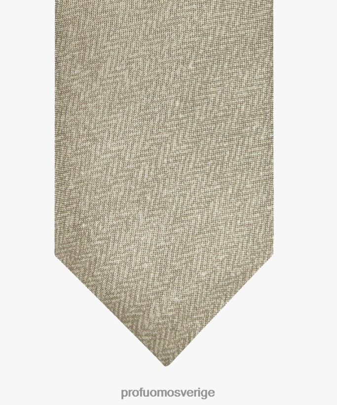 Tillbehör se Profuomo män slips i sidentryck beige N8XR4437