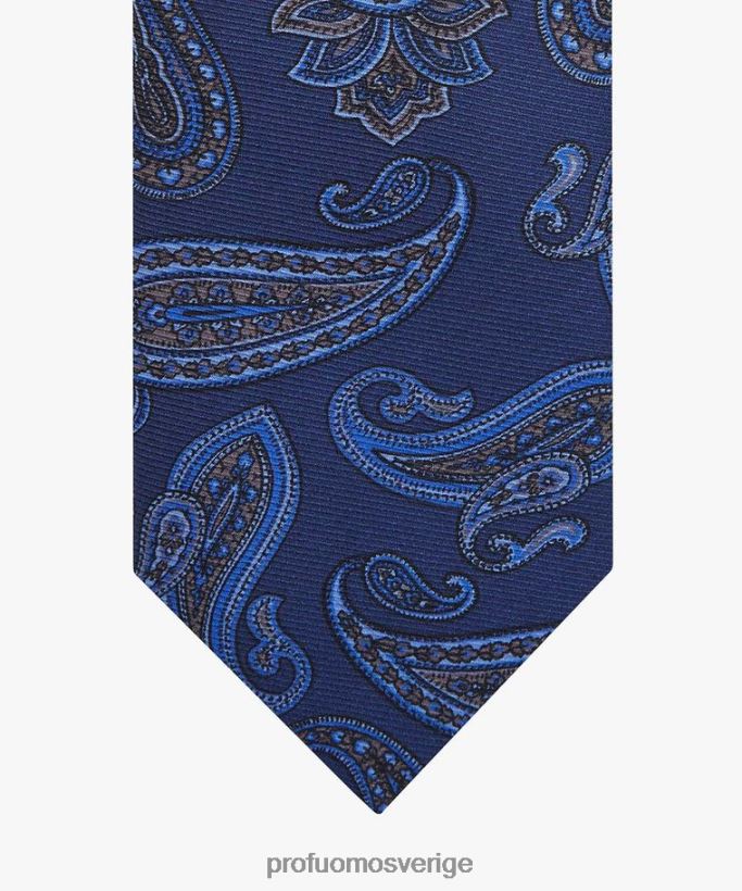 Tillbehör se Profuomo män slips i sidentryck brun N8XR4444