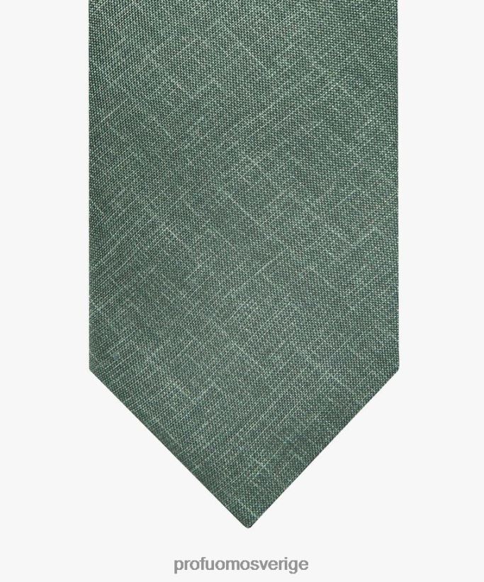Tillbehör se Profuomo män slips i sidentryck grön N8XR4772