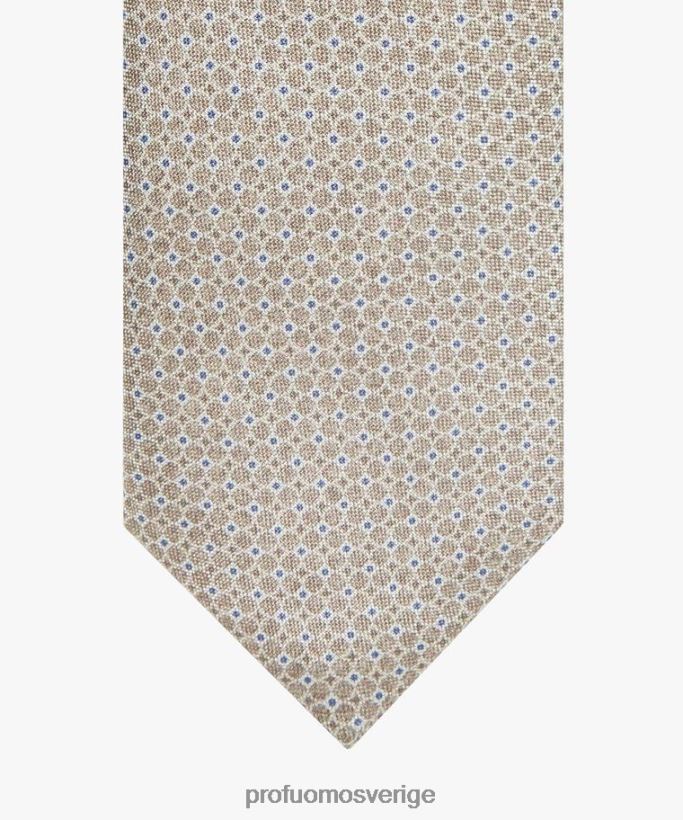 Tillbehör se Profuomo män slips i sidentryck kamel N8XR4441