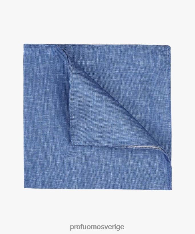 Tillbehör se Profuomo män fyrkantig sidenficka blå N8XR4462