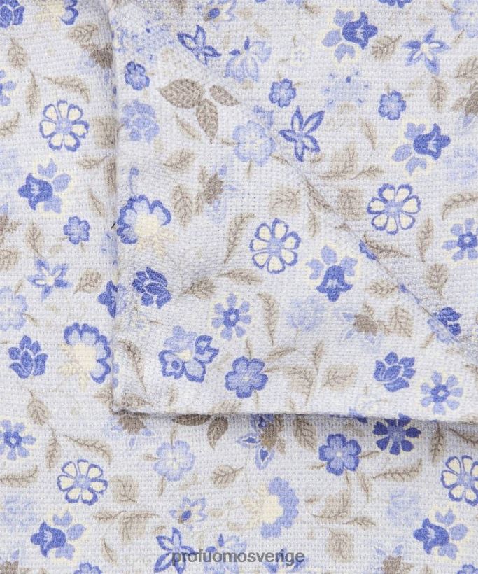 Tillbehör se Profuomo män fyrkantig sidenficka blå N8XR4728