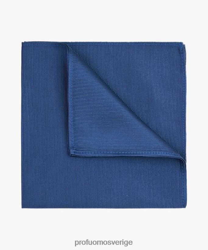 Tillbehör se Profuomo män fyrkantig sidenficka blå N8XR4755