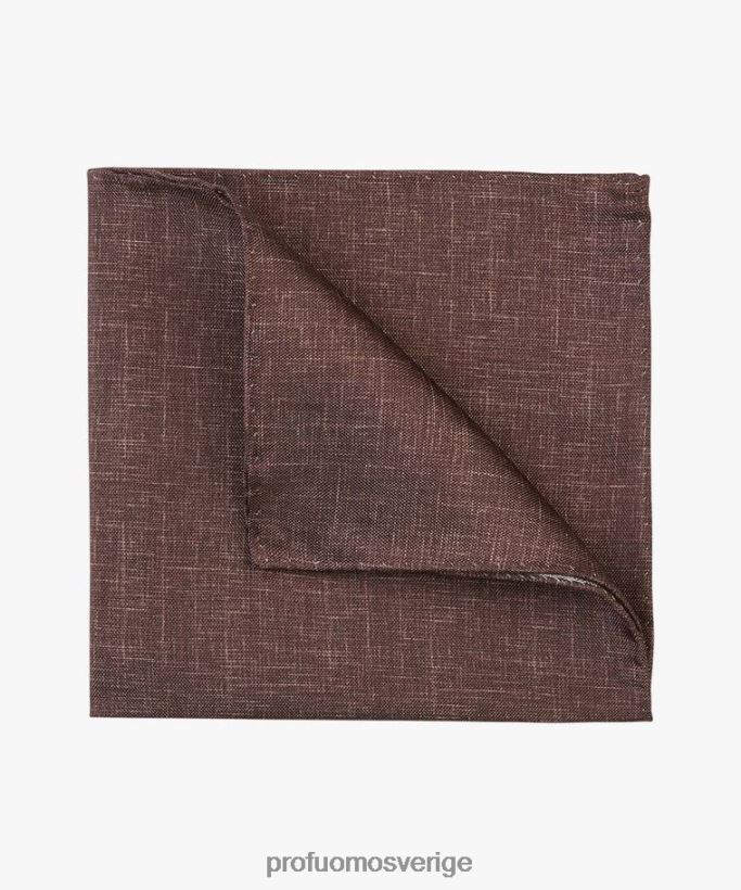 Tillbehör se Profuomo män fyrkantig sidenficka brun N8XR4460