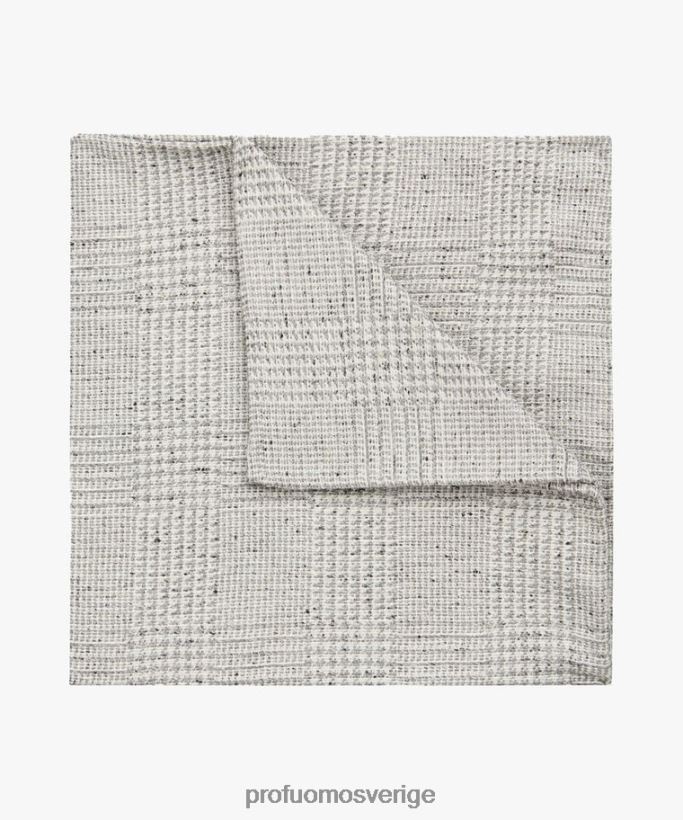 Tillbehör se Profuomo män fyrkantig sidenficka grå N8XR4730