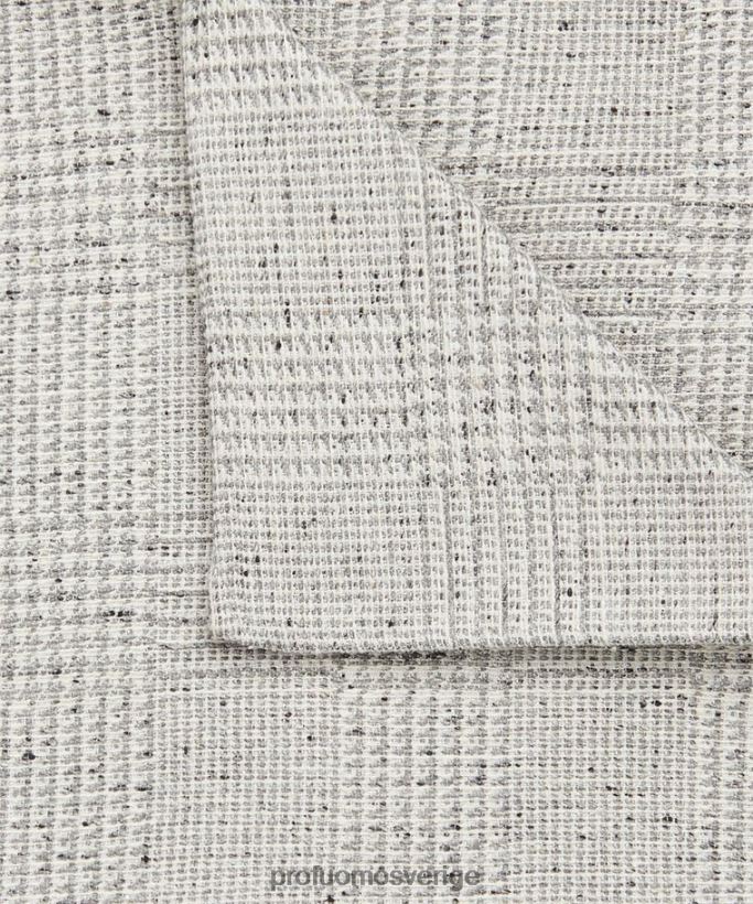 Tillbehör se Profuomo män fyrkantig sidenficka grå N8XR4730