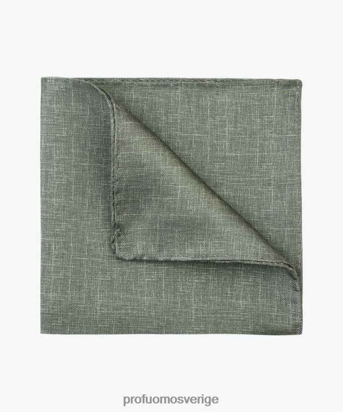 Tillbehör se Profuomo män fyrkantig sidenficka grön N8XR4461