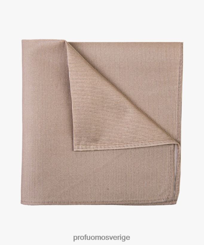 Tillbehör se Profuomo män massiv sidenficka beige N8XR4720
