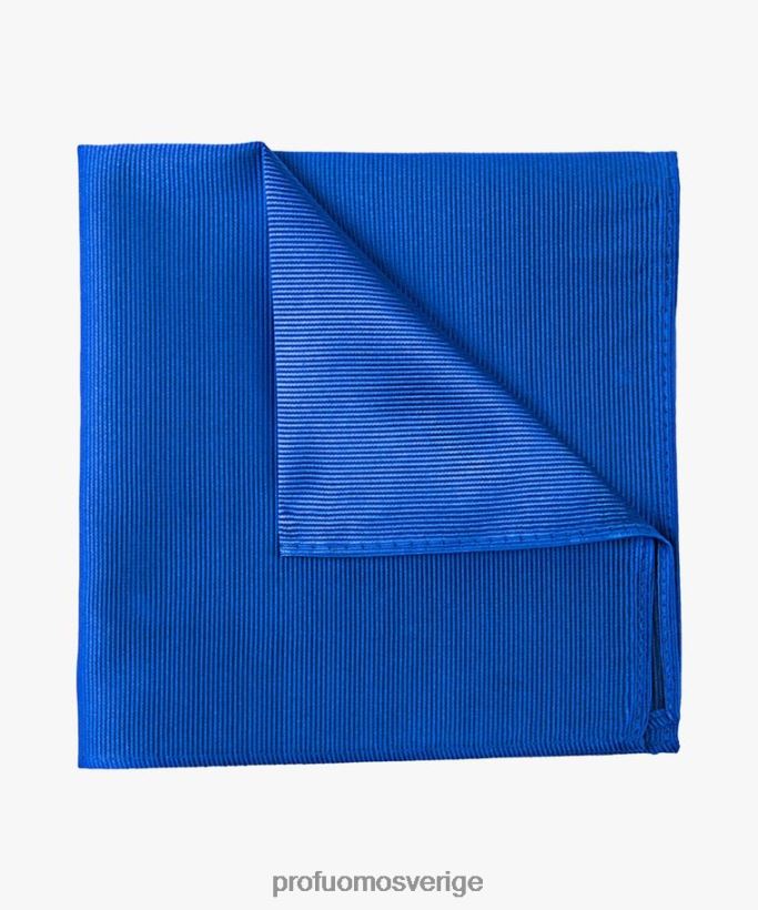 Tillbehör se Profuomo män massiv sidenficka blå N8XR4725