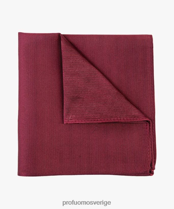 Tillbehör se Profuomo män massiv sidenficka vinröd N8XR4719