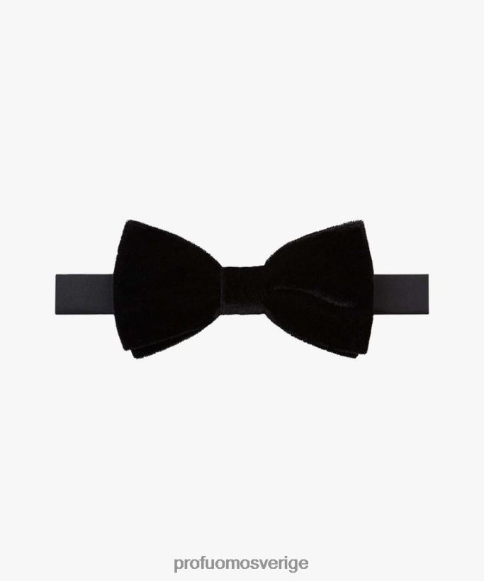 Tillbehör se Profuomo män fluga i velour svart N8XR4485