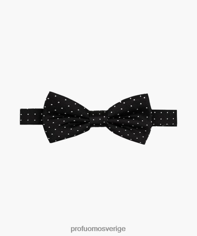 Tillbehör se Profuomo män prickig sidenfluga svart N8XR4771