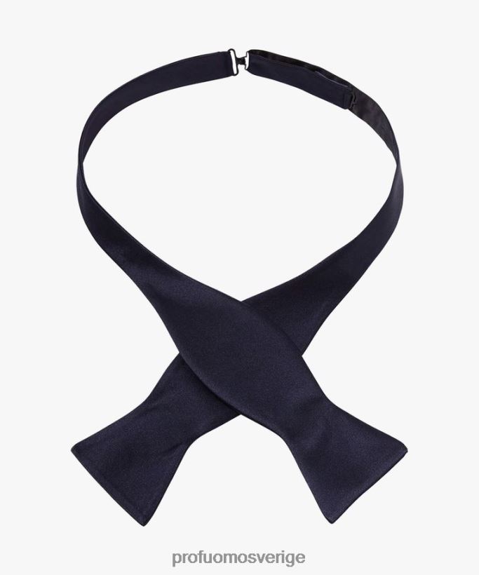 Tillbehör se Profuomo män satin själv fluga Marin N8XR4648