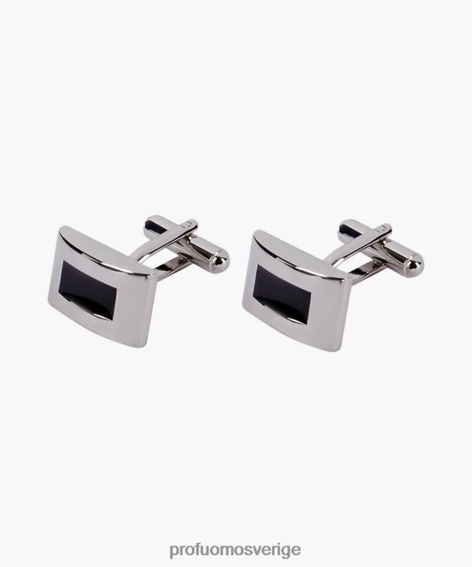 Tillbehör se Profuomo män epoximanschettknappar svart N8XR4694