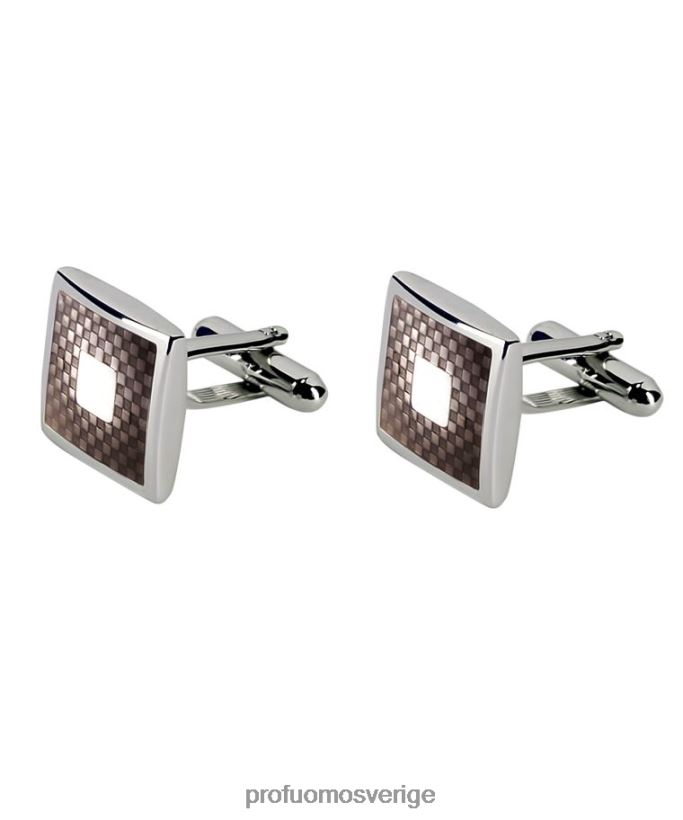 Tillbehör se Profuomo män fyrkantiga manschettknappar i epoxi svart N8XR4693