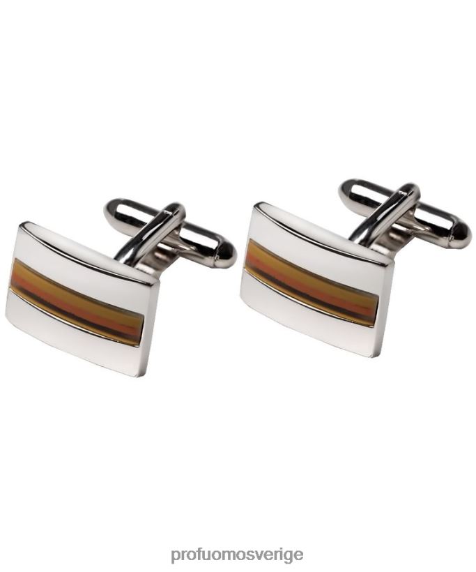 Tillbehör se Profuomo män manschettknappar för tigerögon brun N8XR4687