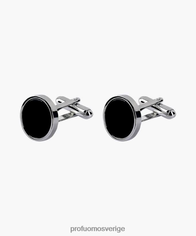 Tillbehör se Profuomo män manschettknappar i onyxsten svart N8XR4686
