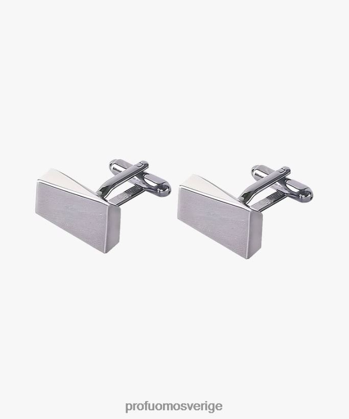 Tillbehör se Profuomo män manschettknappar i pistolmetall silver N8XR4699