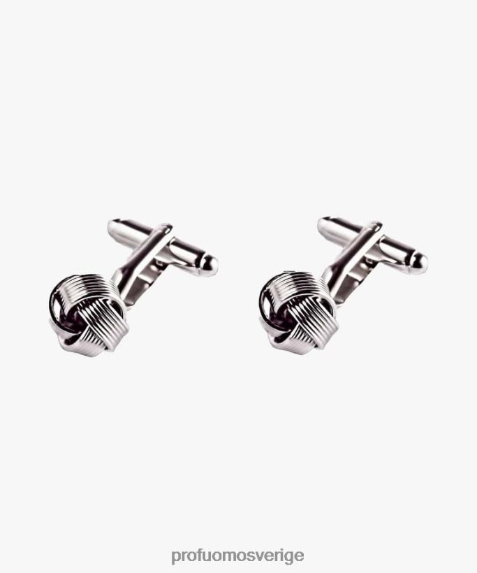 Tillbehör se Profuomo män manschettknappar med turkisk knut silver N8XR4700