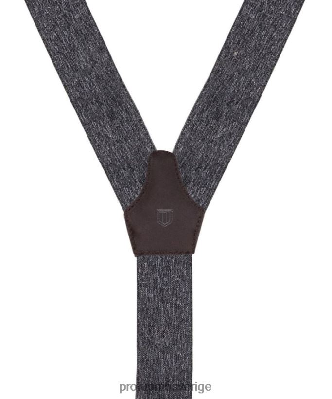 Tillbehör se Profuomo män melange hängslen grå N8XR4673