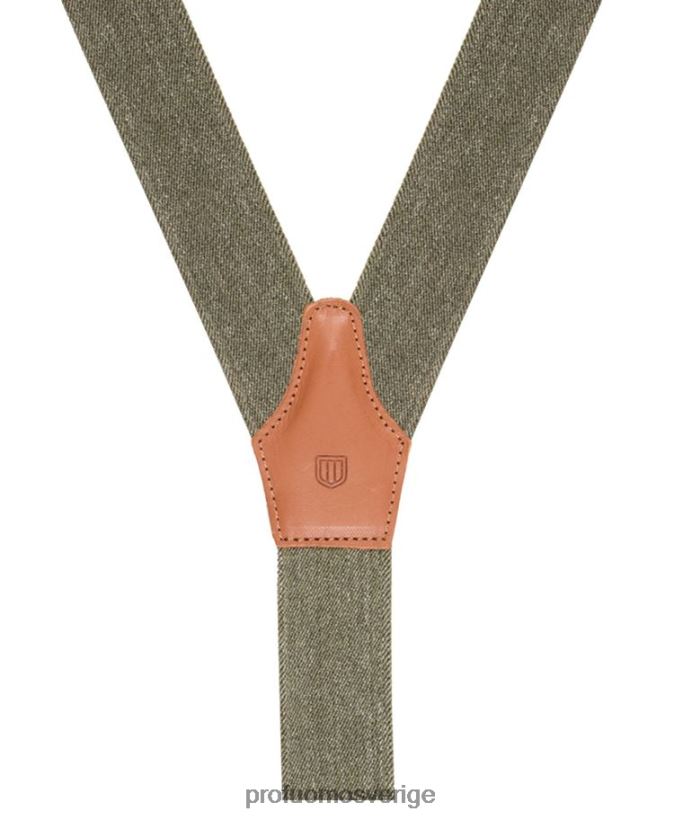 Tillbehör se Profuomo män melange hängslen grön N8XR4677